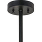 Meyda Lighting Tuscan Vineyard 19" 5-Light Textured Black Estate Chandelier With 16 Green Wine Bottle Shade Glass