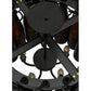 Meyda Lighting Tuscan Vineyard 20" 5-Light Timeless Bronze Estate Chandelier With 16 Amber Wine Bottle Shade Glass