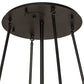 Meyda Lighting Tuscan Vineyard 26" 6-Light Textured Black Chandelier With 20 Green Wine Bottle Shade Glass