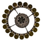 Meyda Lighting Tuscan Vineyard 26" 6-Light Textured Black Chandelier With 20 Green Wine Bottle Shade Glass