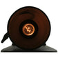 Meyda Lighting Tuscan Vineyard 3" Black Wall Sconce With Frosted Amber Wine Bottle Shade Glass
