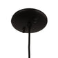 Meyda Lighting Tuscan Vineyard 3" Textured Black Mini Pendant Light With Frosted Green Wine Bottle Shade Glass