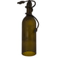 Meyda Lighting Tuscan Vineyard 32702 5" Textured Black Mini Pendant Light With Green Wine Bottle Shade Glass