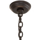Meyda Lighting Tuscan Vineyard 34" 9-Light Textured Black Chandelier With Chrome Wine Bottle Shade