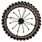 Meyda Lighting Tuscan Vineyard 36" 12-Light Textured Black Chandelier With 24 Amber Wine Bottle Shade Glass