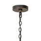 Meyda Lighting Tuscan Vineyard 36" 12-Light Textured Black Chandelier With 24 Amber Wine Bottle Shade Glass