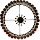 Meyda Lighting Tuscan Vineyard 37" 12-Light Textured Black Estate Chandelier With Amber Wine Bottle Shade Glass