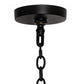 Meyda Lighting Tuscan Vineyard 37" 12-Light Textured Black Estate Chandelier With Amber Wine Bottle Shade Glass