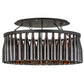 Meyda Lighting Tuscan Vineyard 38" 12-Light Textured Black Chandelier With Amber Wine Bottle Shade Glass