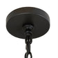 Meyda Lighting Tuscan Vineyard 38" 12-Light Textured Black Estate Chandelier With Green Wine Bottle Shade Glass