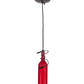 Meyda Lighting Tuscan Vineyard 4" Black Mini Pendant Light With Frosted Red Wine Bottle Shade Glass