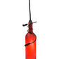Meyda Lighting Tuscan Vineyard 4" Black Mini Pendant Light With Frosted Red Wine Bottle Shade Glass