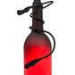 Meyda Lighting Tuscan Vineyard 4" Black Mini Pendant Light With Frosted Red Wine Bottle Shade Glass