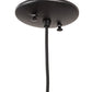 Meyda Lighting Tuscan Vineyard 4" Black Mini Pendant Light With Frosted Red Wine Bottle Shade Glass