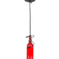 Meyda Lighting Tuscan Vineyard 4" Black Mini Pendant Light With Frosted Red Wine Bottle Shade Glass
