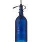 Meyda Lighting Tuscan Vineyard 4" Black Personalized Mini Pendant Light With Blue Wine Bottle Shade Glass