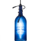 Meyda Lighting Tuscan Vineyard 4" Black Personalized Mini Pendant Light With Blue Wine Bottle Shade Glass