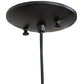 Meyda Lighting Tuscan Vineyard 4" Black Triangular Mini Pendant Light With Blue Wine Bottle Shade Glass