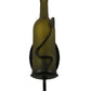 Meyda Lighting Tuscan Vineyard 4" Black Wall Sconce With Frosted Green Wine Bottle Shade Glass