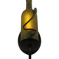 Meyda Lighting Tuscan Vineyard 4" Black Wall Sconce With Frosted Green Wine Bottle Shade Glass