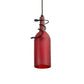 Meyda Lighting Tuscan Vineyard 4" Mini Pendant Light With Red Wine Bottle Shade Glass