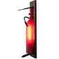 Meyda Lighting Tuscan Vineyard 4" Textured Black & Copper Vein Wall Sconce With Red Sandblasted Wine Bottle Shade Glass