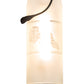 Meyda Lighting Tuscan Vineyard 4" Textured Black Mini Pendant Light With Clear Sanblasted Grapes Wine Bottle Shade Glass
