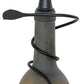 Meyda Lighting Tuscan Vineyard 4" Textured Black Mini Pendant Light With Frosted Green Wine Bottle Shade Glass