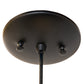 Meyda Lighting Tuscan Vineyard 4" Textured Black Mini Pendant Light With Frosted Green Wine Bottle Shade Glass