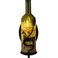 Meyda Lighting Tuscan Vineyard 4" Textured Black Personalized Wall Sconce With Wine Bottle Shade Glass