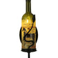 Meyda Lighting Tuscan Vineyard 4" Textured Black Personalized Wall Sconce With Wine Bottle Shade Glass