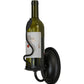 Meyda Lighting Tuscan Vineyard 4" Textured Black Wall Sconce With Green Personalized Wine Bottle Shade Glass