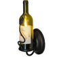 Meyda Lighting Tuscan Vineyard 4" Textured Black Wall Sconce With Green Personalized Wine Bottle Shade Glass