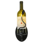 Meyda Lighting Tuscan Vineyard 4" Textured Black Wall Sconce With Green Personalized Wine Bottle Shade Glass