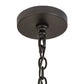 Meyda Lighting Tuscan Vineyard 42" 12-Light Flat Black Chandelier With Amber & Green Wine Bottle Shade Glass