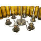 Meyda Lighting Tuscan Vineyard 46" 12-Light 2-Tier Matte Clear Estate Chandelier With Green Wine Bottle Shade Glass