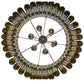 Meyda Lighting Tuscan Vineyard 46" 12-Light 2-Tier Matte Clear Estate Chandelier With Green Wine Bottle Shade Glass