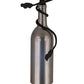 Meyda Lighting Tuscan Vineyard 5" Black Mini Pendant Light With Chrome Wine Bottle Shade