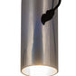 Meyda Lighting Tuscan Vineyard 5" Black Mini Pendant Light With Chrome Wine Bottle Shade
