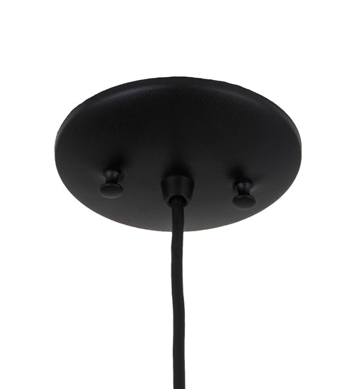 Meyda Lighting Tuscan Vineyard 5" Black Mini Pendant Light With Chrome Wine Bottle Shade