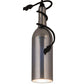 Meyda Lighting Tuscan Vineyard 5" Black Mini Pendant Light With Chrome Wine Bottle Shade