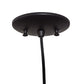 Meyda Lighting Tuscan Vineyard 5" Black Mini Pendant Light With Frosted Amber Wine Bottle Shade Glass