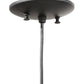 Meyda Lighting Tuscan Vineyard 5" Black Mini Pendant Light With Frosted Blue Wine Bottle Shade Glass