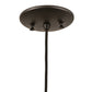 Meyda Lighting Tuscan Vineyard 5" Black Mini Pendant Light With Frosted Green Wine Bottle Shade Glass