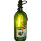 Meyda Lighting Tuscan Vineyard 5" Black Personalized Pendant Light With Green Wine Bottle Shade Glass