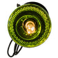 Meyda Lighting Tuscan Vineyard 5" Black Personalized Pendant Light With Green Wine Bottle Shade Glass
