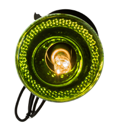 Meyda Lighting Tuscan Vineyard 5" Black Personalized Pendant Light With Green Wine Bottle Shade Glass