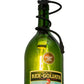 Meyda Lighting Tuscan Vineyard 5" Black Personalized Pendant Light With Green Wine Bottle Shade Glass