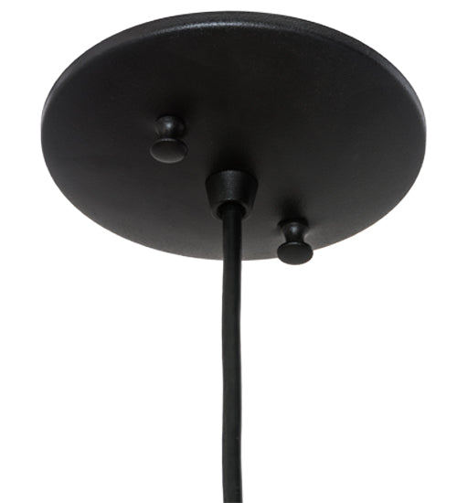 Meyda Lighting Tuscan Vineyard 5" Black Personalized Pendant Light With Green Wine Bottle Shade Glass