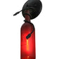 Meyda Lighting Tuscan Vineyard 5" Black Wall Sconce With Frosted Red Etched Grapes Wine Bottle Shade Glass